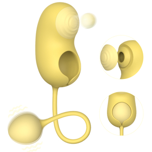 Pea Pod 3-in-1 Clitoris Sucking Vibrator with Clapping & G-spot Egg