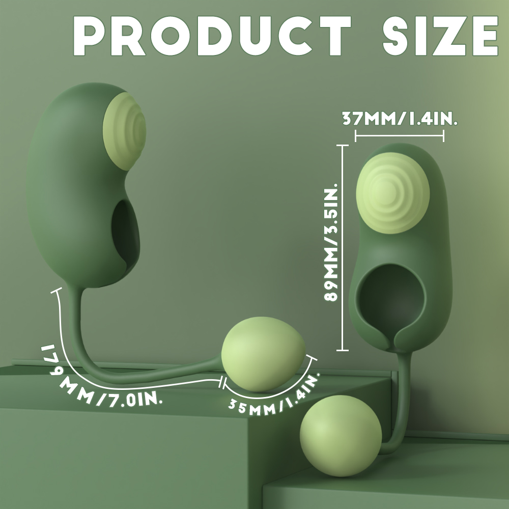 Pea Pod 3-in-1 Clitoris Sucking Vibrator with Clapping & G-spot Egg